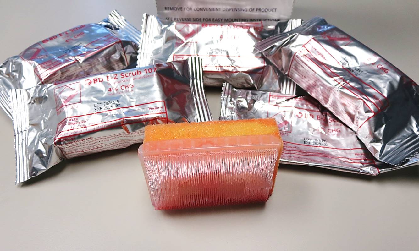 EZ Scrub™ Preoperative Surgical Scrub Brushes/Sponges 4 CHG